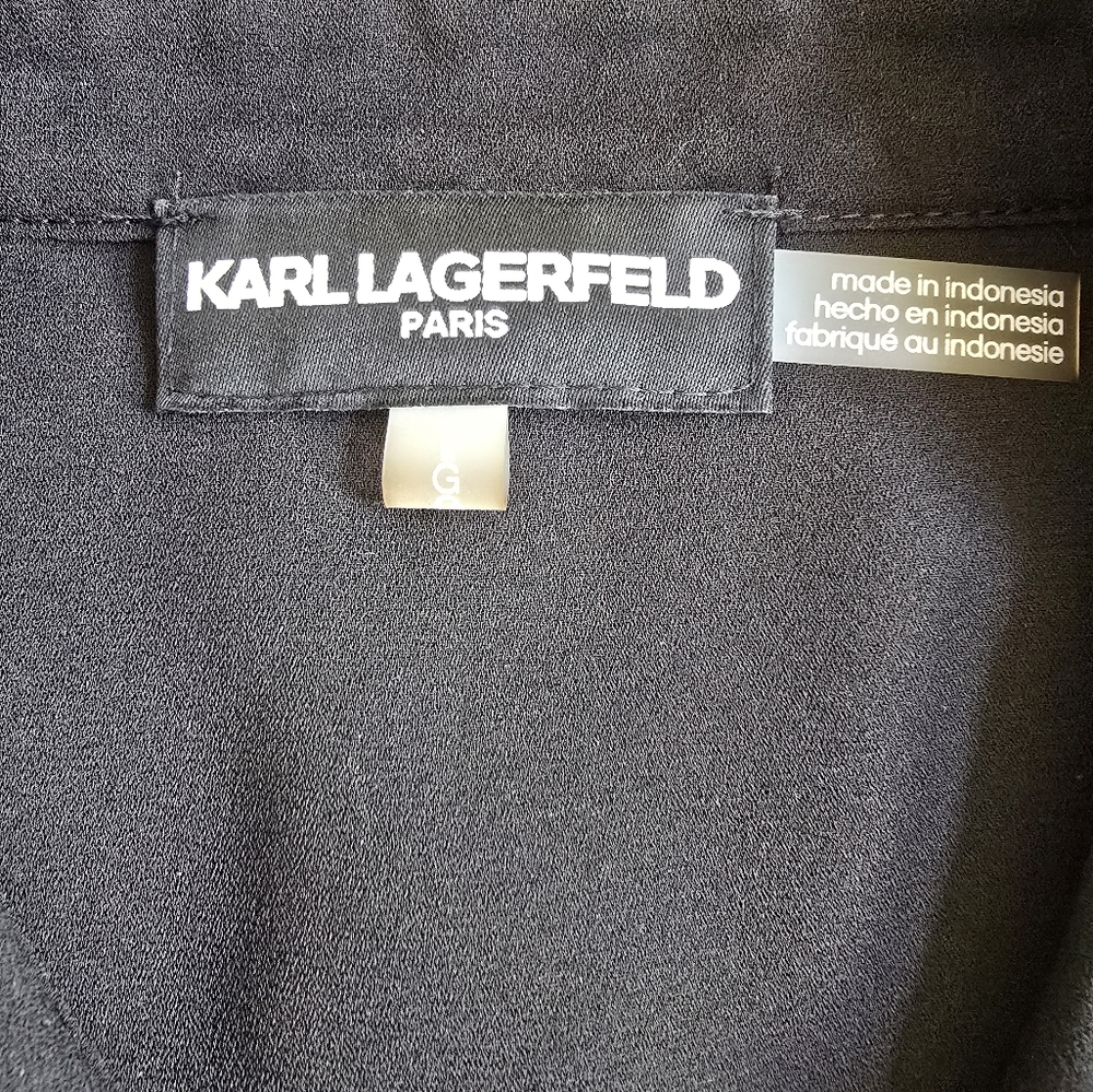 Karl Lagerfeld Ruffle Front Blouse - Picture 7 of 8